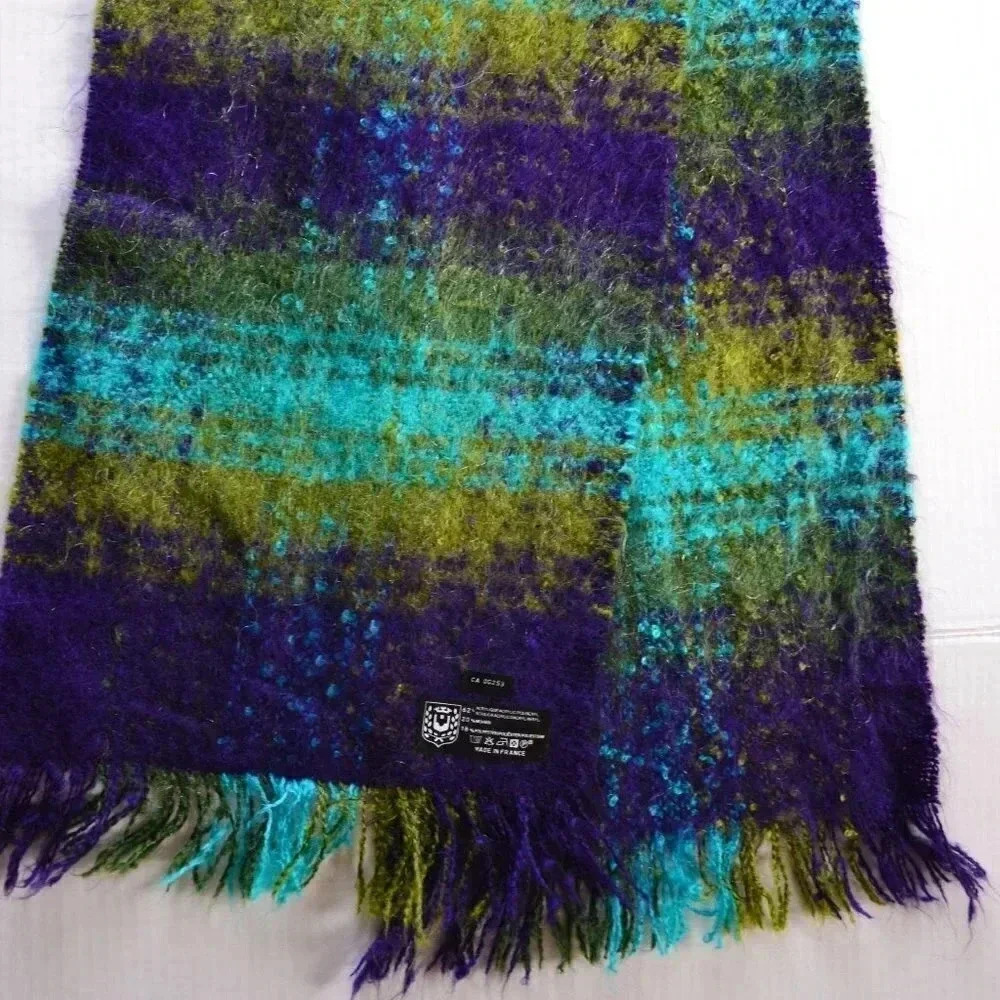 Vtg Mohair Blend Scarf